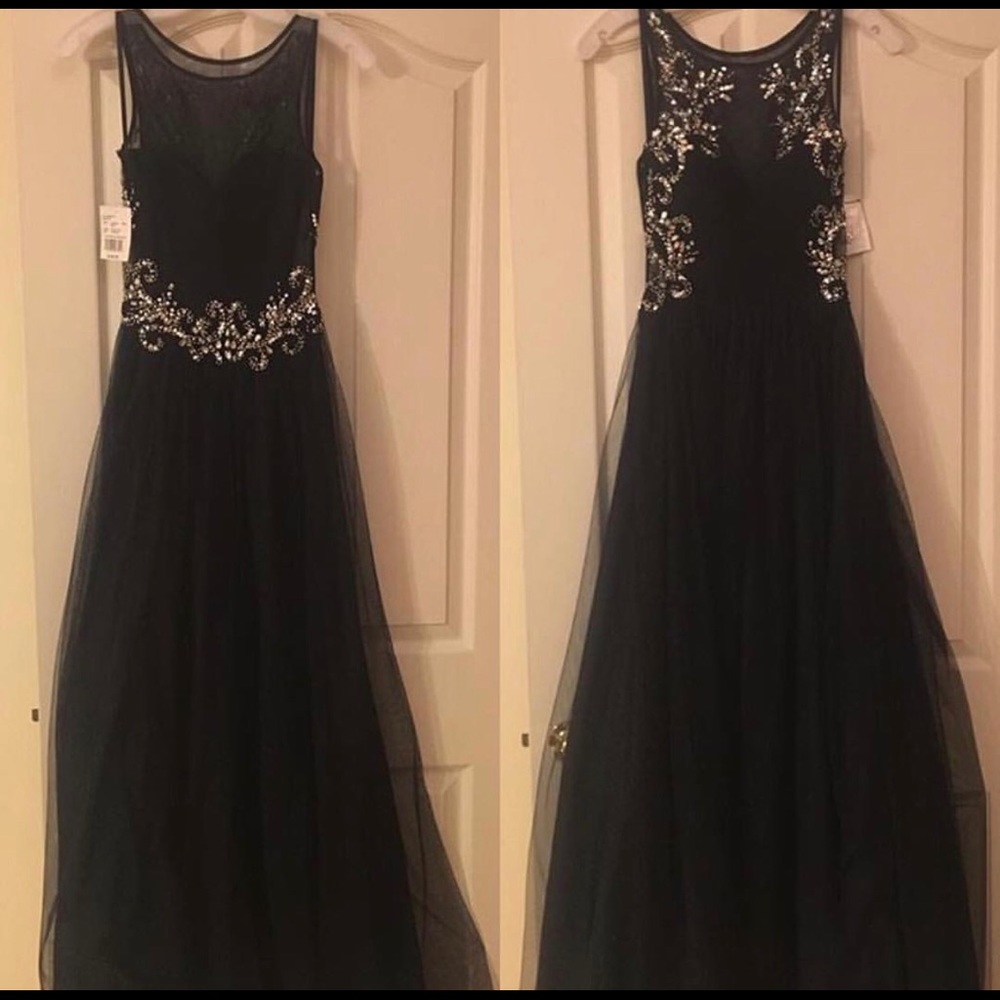 Navy Blue Prom Dress
